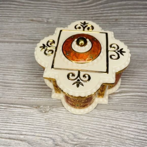 Nwt Vintage Lenox majestic collection royal tortoise trinket box collectible - Picture 2 of 13